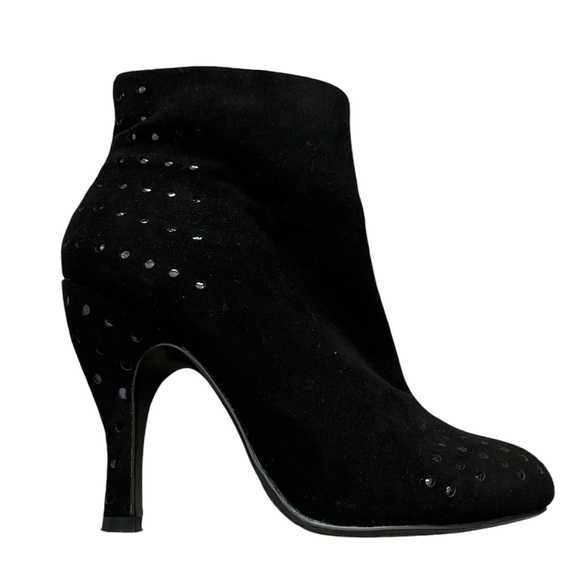 Lovely People Shoes - Lovely People Patent And Suede Heeled Boots